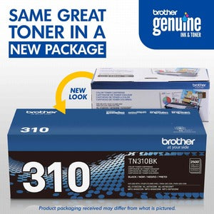 Tóner Brother TN-310BK Negro, 2.500 Páginas