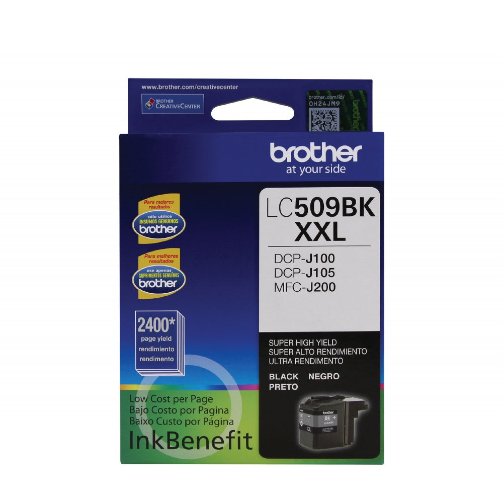 Cartucho Brother LC-509BK Negro, 2400 Páginas