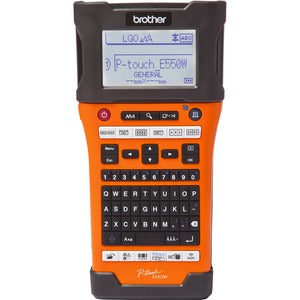 Brother Rotulador P-touch PT-E550W, Transferencia Térmica, 180 x 360 DPI, Negro/Naranja