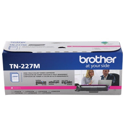 Tóner Brother TN227M Alto Rendimiento Magenta, 2.300 Páginas
