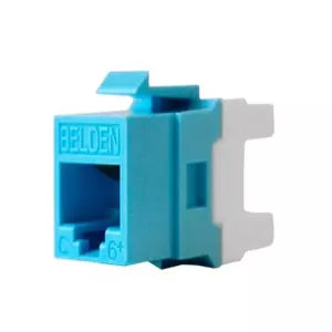 JACK RJ45 CAT 6 UTP TIPO KEYSTONE BLANCO BELDEN CONECTOR MODULAR JACK RJ45 CAT6 BELDEN AX101320