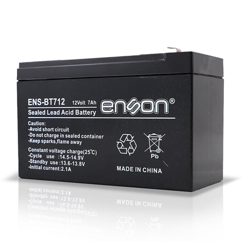 Enson Batería de Respaldo ENS-BT712, 12V, 7A