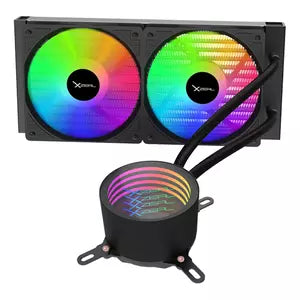 Xzeal XZ410 Enfriamiento Líquido para CPU, 2x 120mm, hasta 2000RPM, Negro