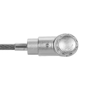 BRobotix Candado de Llave para Laptops, Slot Universal, 1.8 Metros, Plata