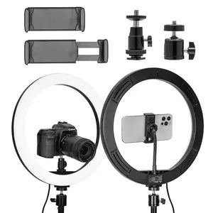 Yeyian Aro de Luz para Celular con Tripié Gimli Serie 2000, Blanco/Blanco Cálido/Cálido, 12