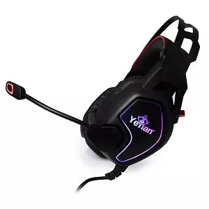 Yeyian Audífonos Gamer Vicious Serie 3000, Alámbrico, 2 Metros, USB/3.5mm, Negro