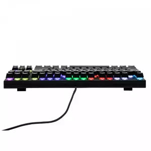 Teclado Gamer Yeyian Spark Serie 2000 RGB, Teclado Mecánico, Outemu Blue, Alámbrico, Negro (Español)
