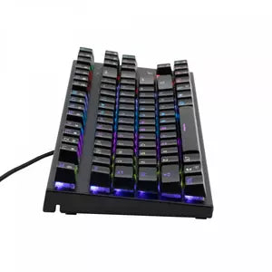Teclado Gamer Yeyian Spark Serie 2000 RGB, Teclado Mecánico, Outemu Blue, Alámbrico, Negro (Español)