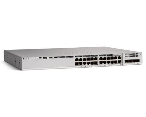Cisco Switch Catalyst 9200, 48 Puertos Gigabit Ethernet, PoE+, Network Essentials, Incluye cable
