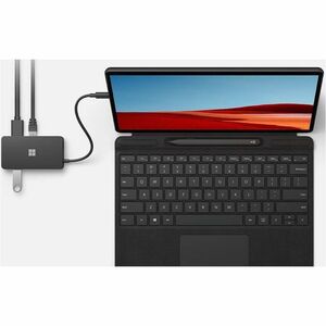 Microsoft Hub USB-C, 1x VGA, 1x USB 3.0, 1x USB-C, Negro
