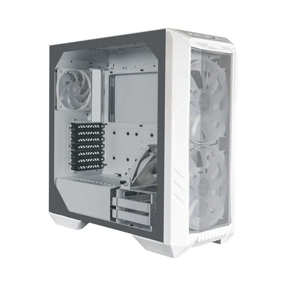 Gabinete Cooler Master MasterBox HAF 500, Midi-Tower, ATX/EATX/Micro-ATX/Mini-ITX/SSI-CEB, USB 3.0, sin Fuente, 3 Ventiladores Instalados, Blanco