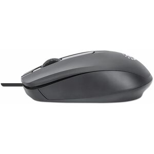 Mouse Optico Estándar USB Negro - Cable - 1000 dpi - Rueda de desplazamiento - Simétrico
