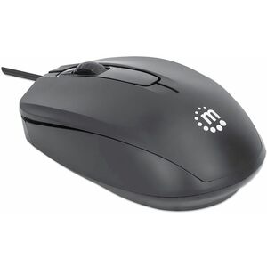 Mouse Optico Estándar USB Negro - Cable - 1000 dpi - Rueda de desplazamiento - Simétrico