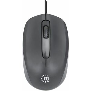 Mouse Optico Estándar USB Negro - Cable - 1000 dpi - Rueda de desplazamiento - Simétrico