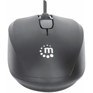 Mouse Optico Estándar USB Negro - Cable - 1000 dpi - Rueda de desplazamiento - Simétrico