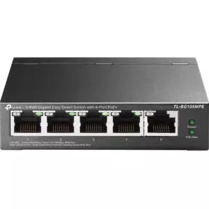Switch TP-Link Gigabit Ethernet TL-SG105MPE, 5 Puertos 10/100/1000Mbps (4x PoE), 120W, 10Gbit/s, 2000 Entradas - No Administrable