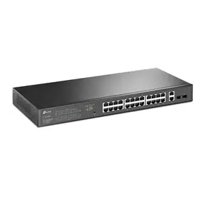 Switch TP-Link Gigabit Ethernet TL-SG1428PE, 28 Puertos PoE 10/100/1000 (24x PoE+) + 2 Puertos SFP, 56 Gbit/s, 8 Entradas - Administrable