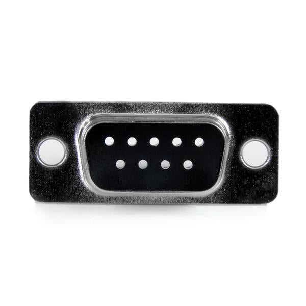StarTech.com Adaptador Conversor Modular Serie de DB9 a RJ45 - Macho a Hembra - Negro