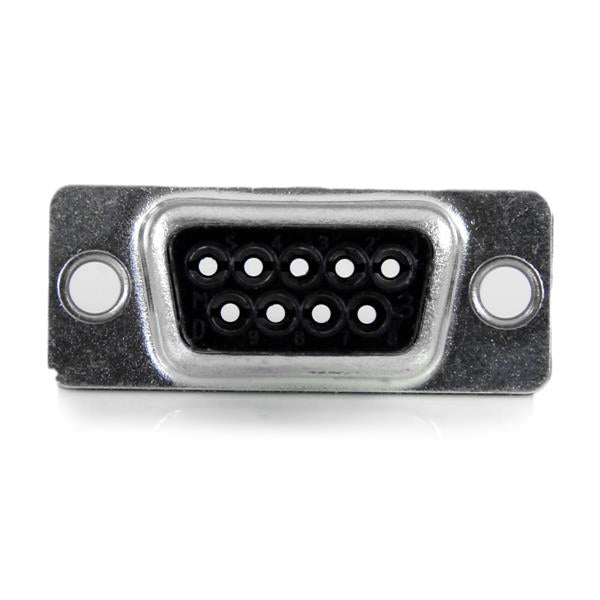 StarTech.com Adaptador Conversor Modular Serie de DB9 a RJ45 - Macho a Hembra - Negro
