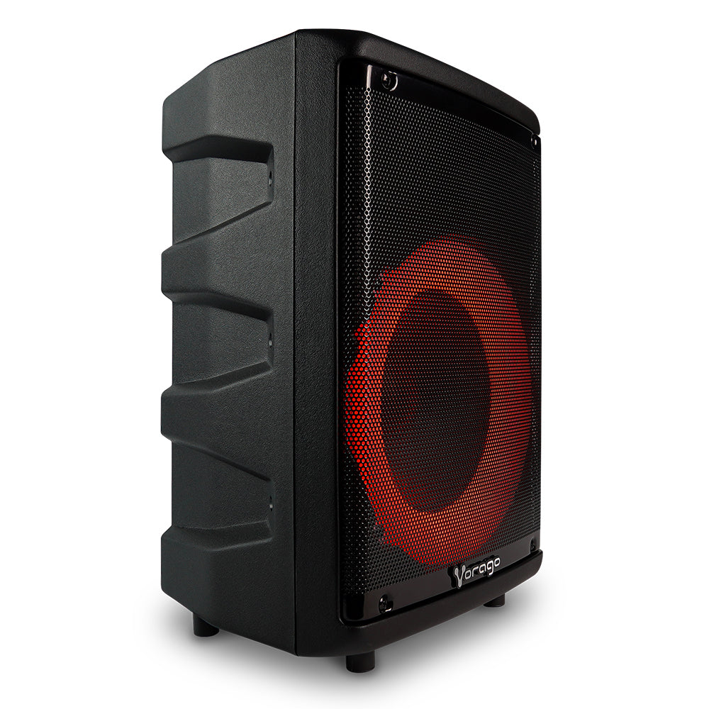 Vorago Bafle KSP-302, Bluetooth, Inalámbrico, 30W RMS, USB 2.0, Negro ? incluye Micrófono y Control de Mando