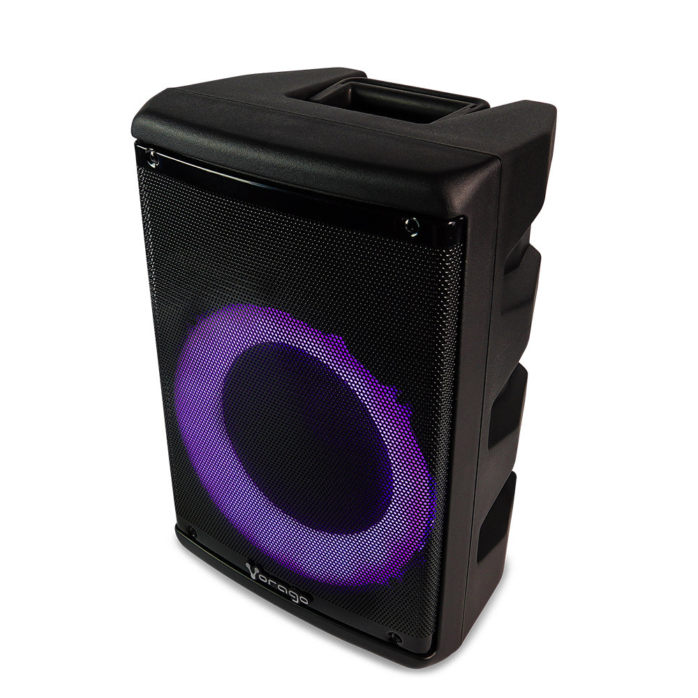 Vorago Bafle KSP-302, Bluetooth, Inalámbrico, 30W RMS, USB 2.0, Negro ? incluye Micrófono y Control de Mando