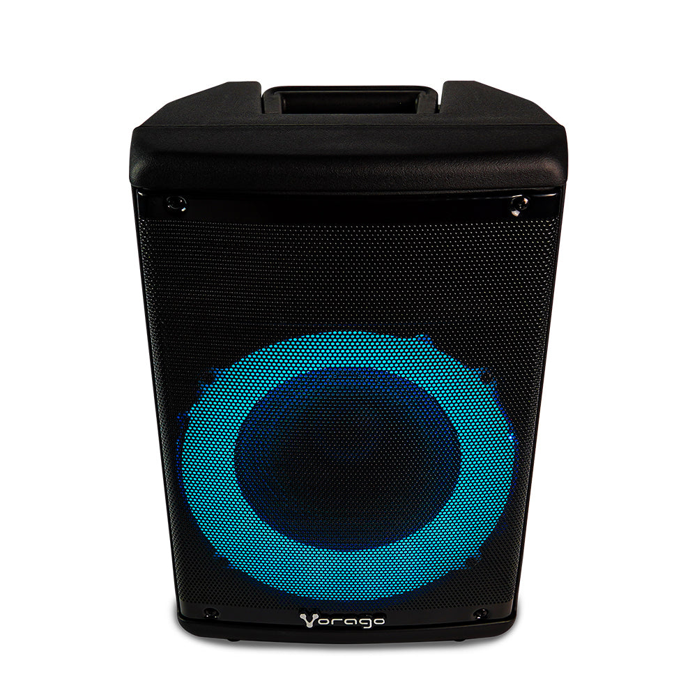 Vorago Bafle KSP-302, Bluetooth, Inalámbrico, 30W RMS, USB 2.0, Negro ? incluye Micrófono y Control de Mando