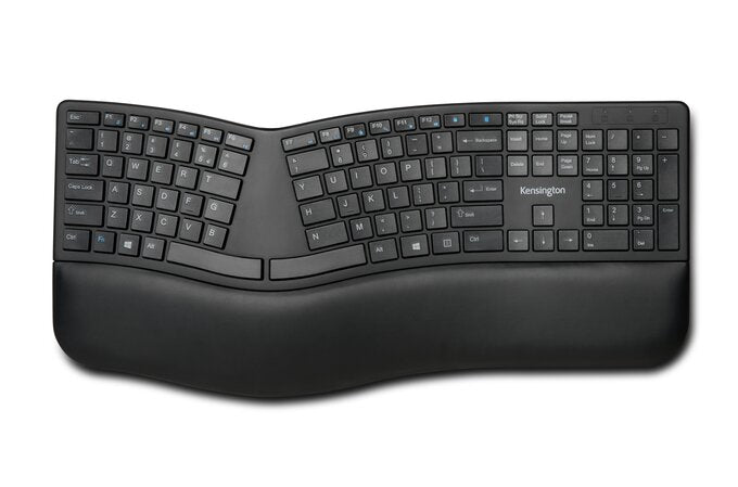 Kensington Teclado Pro Fit Ergo, Inalámbrico, Negro (Español)