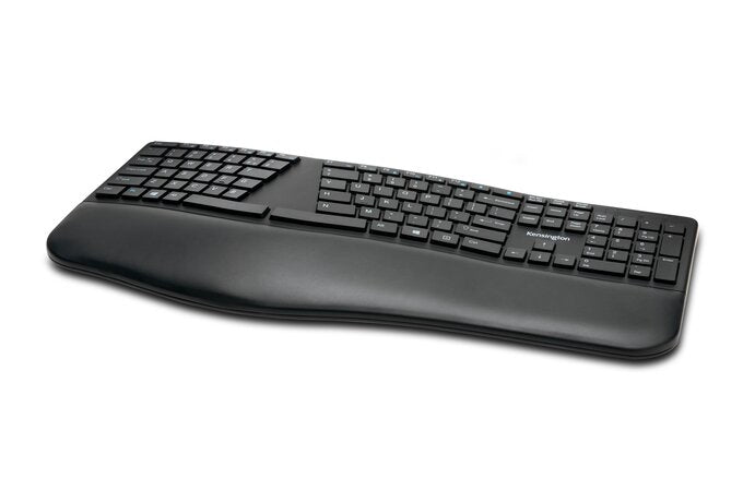 Kensington Teclado Pro Fit Ergo, Inalámbrico, Negro (Español)