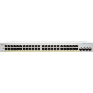 Cisco Switch CBS220 Administrable Smart Capa 2, 48 puertos Gigabit Ethernet, No PoE, 4 Puertos SFP