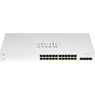 Cisco Switch CBS220 Administrable Smart Capa 2, 24 puertos Gigabit Ethernet, PoE+ con 382W totales,