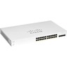 Cisco Switch CBS220 Administrable Smart Capa 2, 24 puertos Gigabit Ethernet, PoE+ con 382W totales,