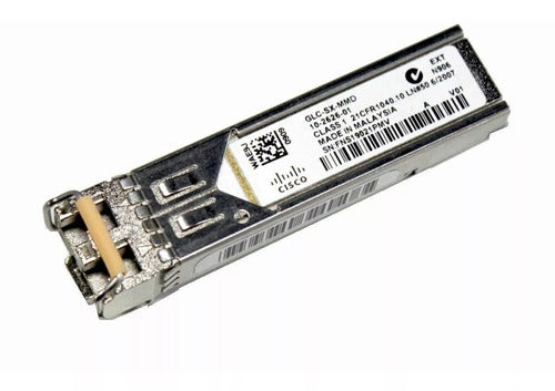 Transceiver modulo, 1000BASE-SX SFP MMF, 850nm, DOM. Fibra óptica multimodo.