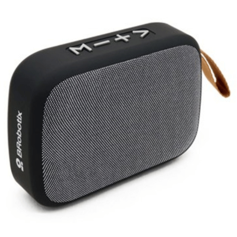 BRobotix Bocina Portátil 136469, Bluetooth, Inalámbrico, 3W RMS, USB, Negro/Gris