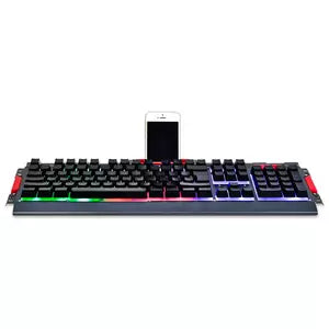 Kit Gamer de Teclado y Mouse BRobotix 188533-2, Alámbrico, USB, Negro (Español)