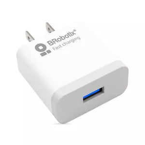 BRobotix Cargador de Pared 6000533, 5V, 1x USB-A, Blanco