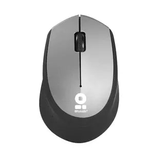 Mouse Ergonómico BRobotix Óptico 6000786, Inalámbrico, USB, 1000DPI, Negro/Gris