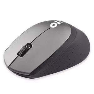 Mouse Ergonómico BRobotix Óptico 6000786, Inalámbrico, USB, 1000DPI, Negro/Gris