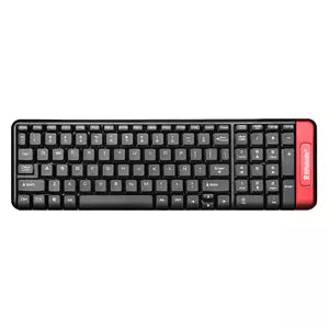 Kit de Teclado y Mouse Brobotix 6000632, Inalámbrico, USB, Negro/Rojo (Español)