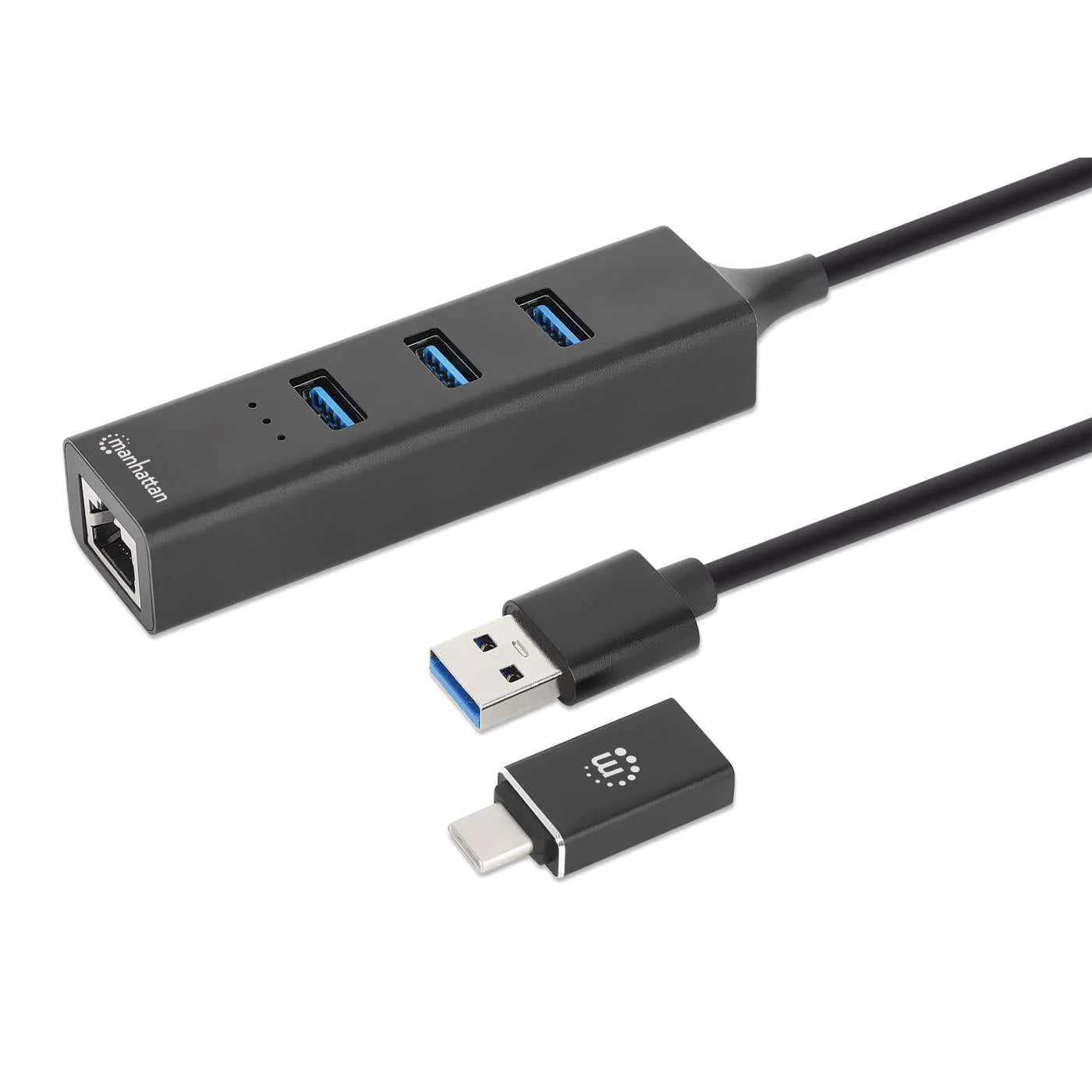 Adaptador USB V3.0 USB A/C a Red GB + Hub - 3 Total USB Port(s) - 3 USB 3.0 Port(s)1 Puerto(s) de
