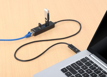 Adaptador USB V3.0 USB A/C a Red GB + Hub - 3 Total USB Port(s) - 3 USB 3.0 Port(s)1 Puerto(s) de