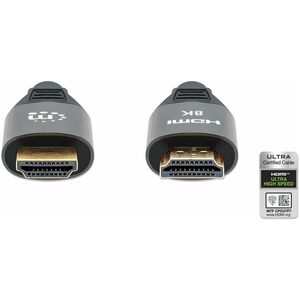 CABLE HDMI 2.1 TEXTIL M-M  1.0M 8K 60HZ