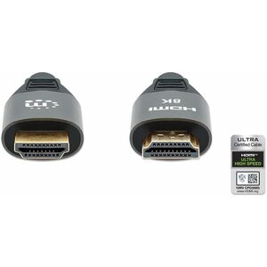 Cable HDMI 2.1 textil M-M 3.0M, 8K@60Hz - Cable for Dispositivo de audio/vídeo, TV, Proyector,