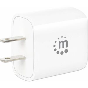 Manhattan Cargador de Pared, 20W, 1x USB 3.0, 1x USB C, Blanco