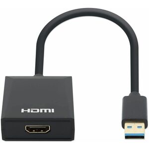 Manhattan Adaptador USB 3.0 Macho - HDMI Hembra, Negro