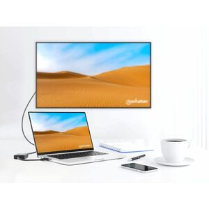 Manhattan Adaptador USB 3.0 Macho - HDMI Hembra, Negro