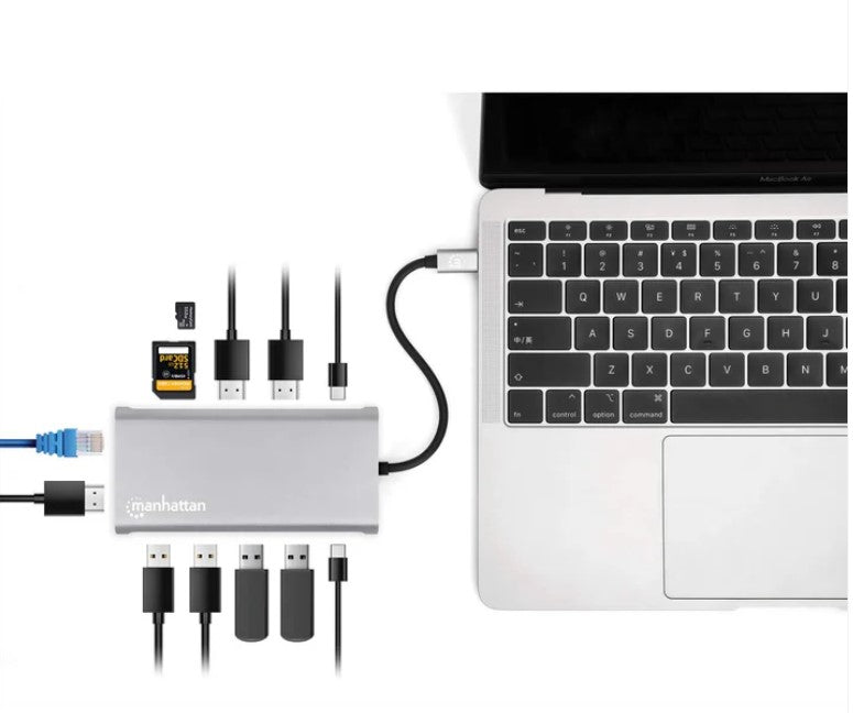 DOCKING USB-C 12PTOS 3 HDMI USB