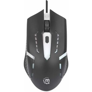Mouse Gamer Manhattan Óptico 190206, Alámbrico, USB-A, 1500DPI, Negro
