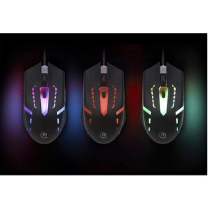 Mouse Gamer Manhattan Óptico 190206, Alámbrico, USB-A, 1500DPI, Negro