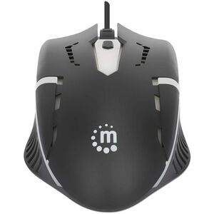 Mouse Gamer Manhattan Óptico 190206, Alámbrico, USB-A, 1500DPI, Negro