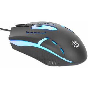 Mouse Gamer Manhattan Óptico 190206, Alámbrico, USB-A, 1500DPI, Negro